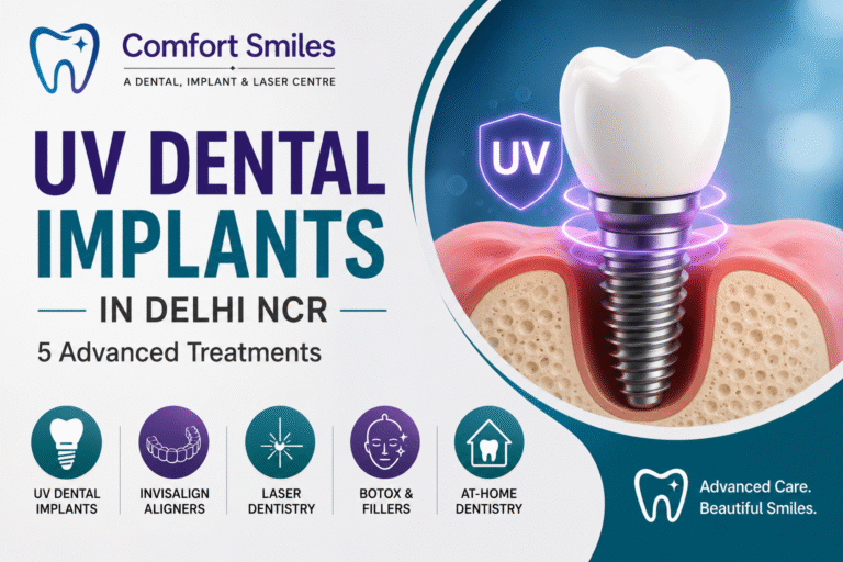 UV Dental Implants in Delhi NCR: 5 Advanced Treatments at Comfort Smiles