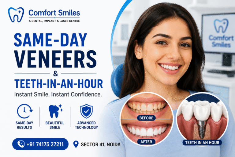 The Future of Oral Restoration: Same-Day Veneers and Teeth-in-an-Hour in Delhi NCR
