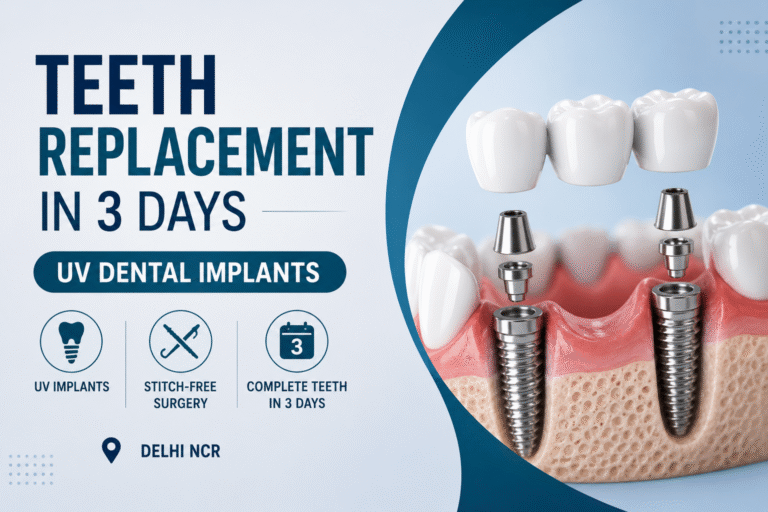 Teeth Replacement in 3 Days: The Ultimate Guide to UV Dental Implants in Delhi NCR