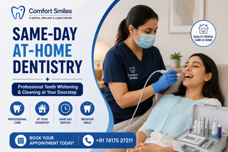 Same-Day At-Home Dentistry: Professional Teeth Whitening & Cleaning at Your Doorstep