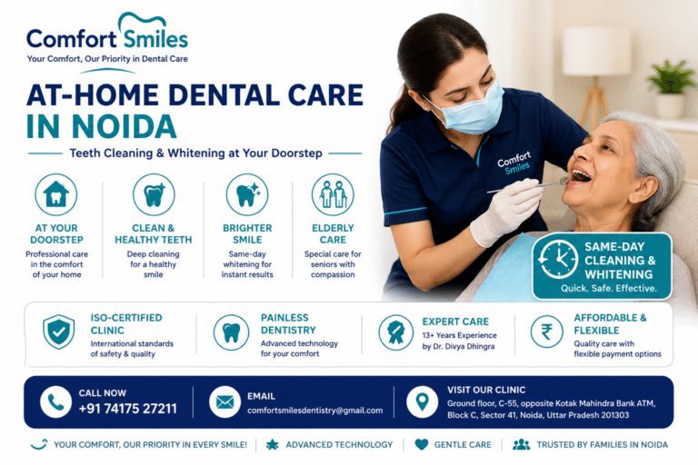 At-Home Dental Care in Noida: Teeth Cleaning & Whitening at Your Doorstep