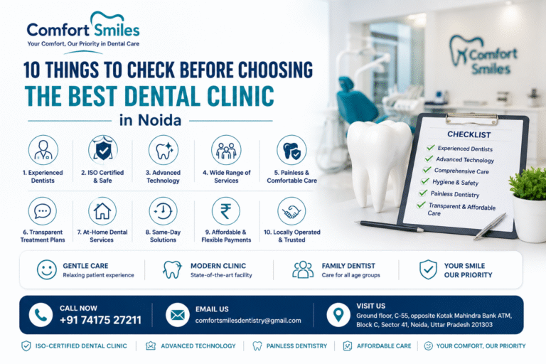 How to Choose the Best Dental Clinic in Noida: 10 Important Things to Check